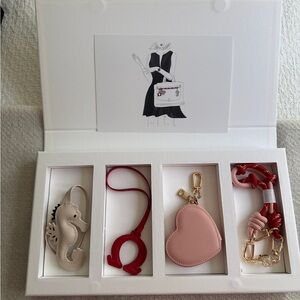 Omega Pink and Red Keychain Set